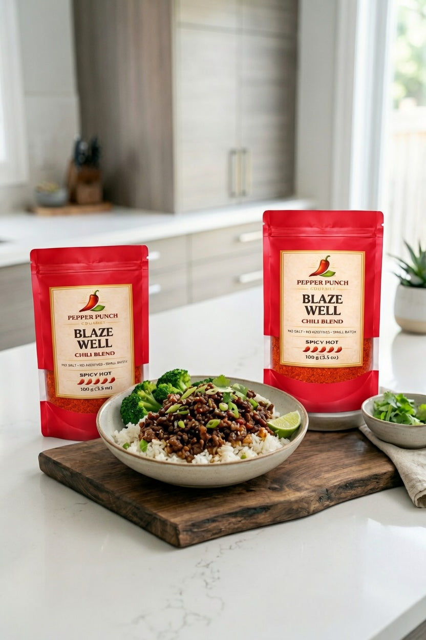 Hot Honey Ground Beef Bowl