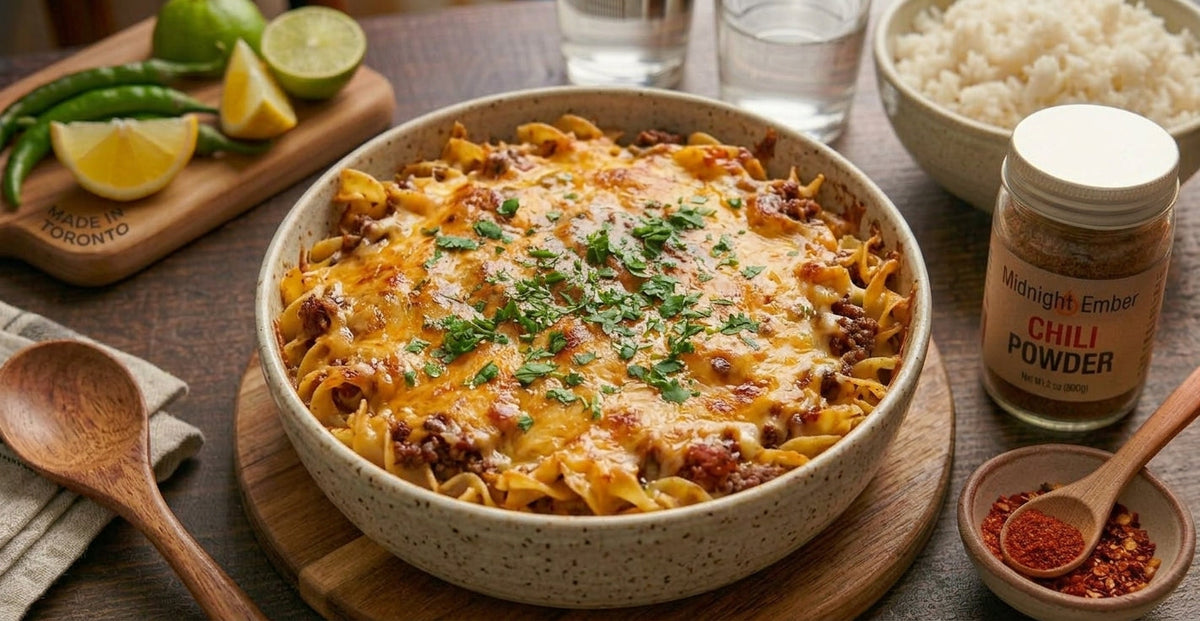Cheesy Beef & Noodle Casserole