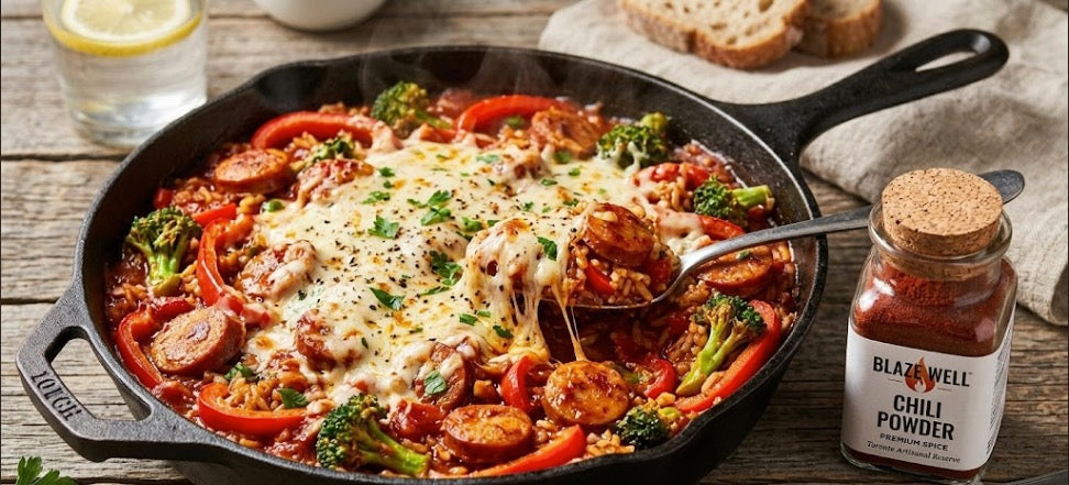 Easy Smoky Sausage Skillet