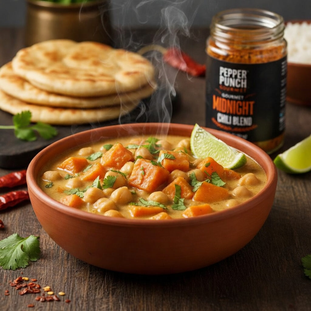 Chickpea & Sweet Potato Stew (Vegan)