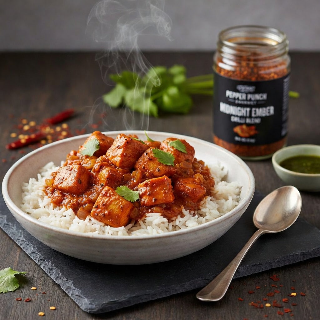One-Pot Midnight Chicken Over Rice