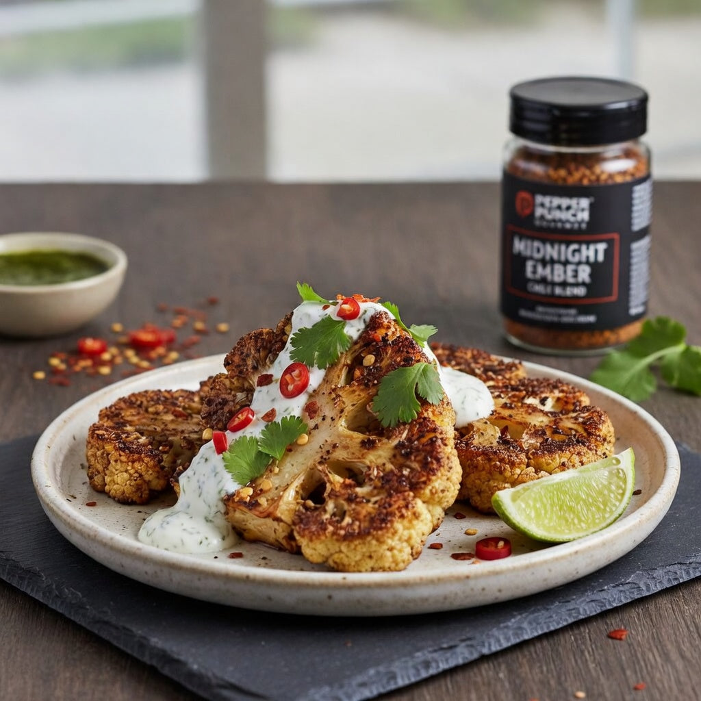 Roasted Cauliflower Steaks (Vegetarian)